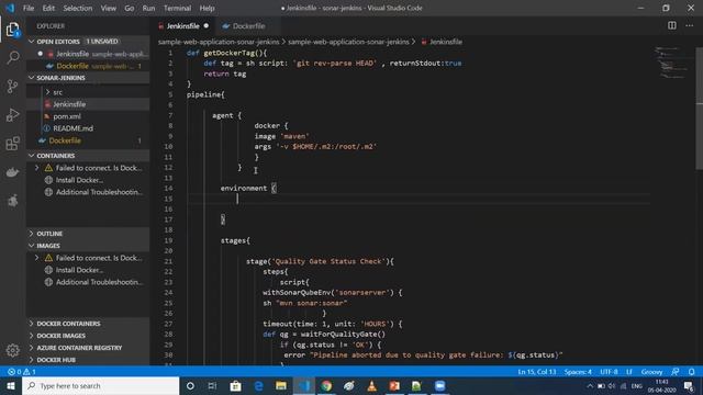 Dockerizing java app | Jenkins Docker integration | End to end CI/CD project using jenkins - 04 смотреть онлайн