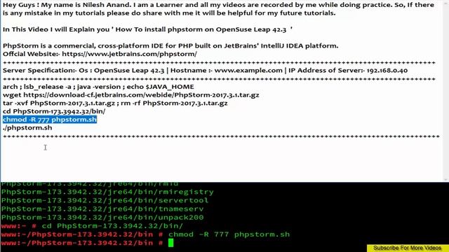 How To install phpstorm on OpenSuse Leap 42.3 смотреть онлайн