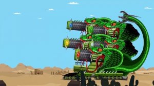 This monster is way too strong! World of tanks : Mutant Shark Boss Vs KV-44 |  Cartoons about tanks