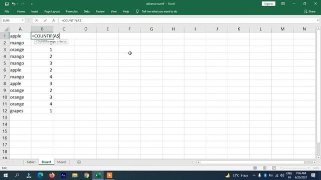 CountIF in Excel | Hindi смотреть онлайн