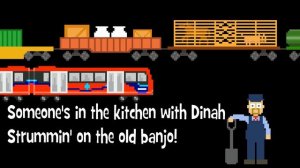 I've Been Working on the Railroad - with Piano Tipping - Railway Vehicles - The Kids' Picture Show