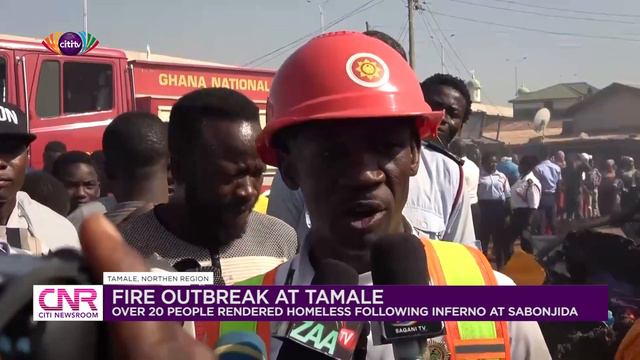 Tamale: Fire guts stores, residences in central business district | CNR смотреть онлайн