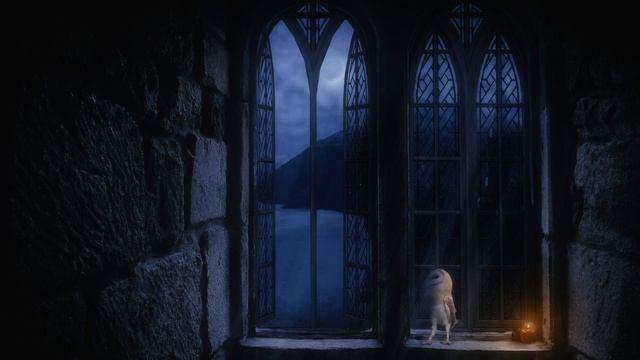 Hogwarts Window [ASMR] First night at Hogwarts ? Gryffindor Tower View - Harry potter 1 Ambience смотреть онлайн