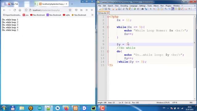 PHP 10-online dars (Loop) смотреть онлайн