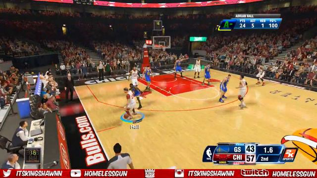 NBA 2K14 Next Gen MyCAREER - S.Curry Ankles BROKEN & D.Rose Alley Oop! смотреть онлайн