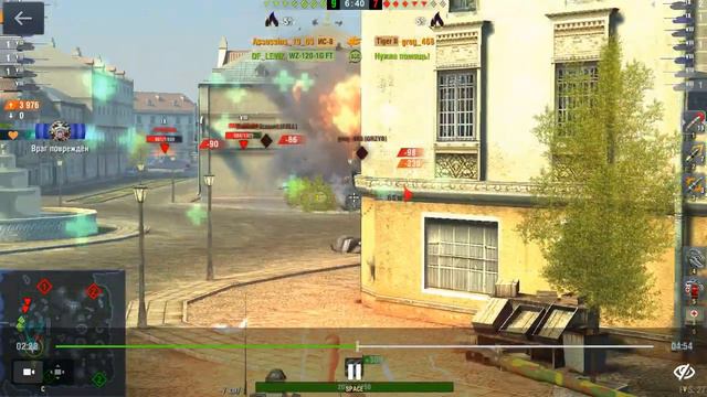 WoT Blitz бой на выживание на исе 8 смотреть онлайн