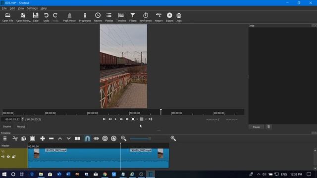 Shotcut.Удаление фрагментов видеофайла. | Shotcut.Removing fragments of a video file. смотреть онлайн