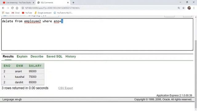 Insert, Update, Delete in Oracle смотреть онлайн