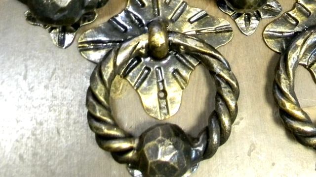 Кованые ручки для ворот под старину, ручка кольцо смотреть онлайн