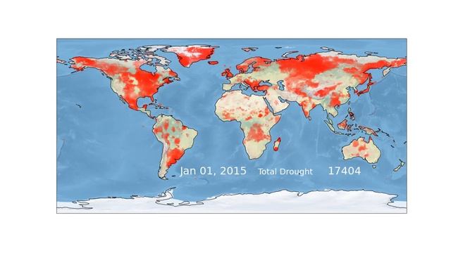 Drought animation with Matplotlib FuncAnimation function смотреть онлайн