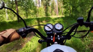 Мопед Кольт (Colt) Поездка по лесу ASMR , POV