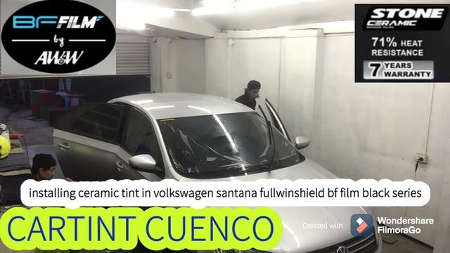 Volkswagen Santana 2019 year model with ceramic tint смотреть онлайн