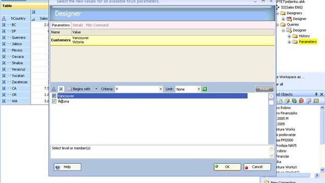 MDX parameters - Simple parameters смотреть онлайн