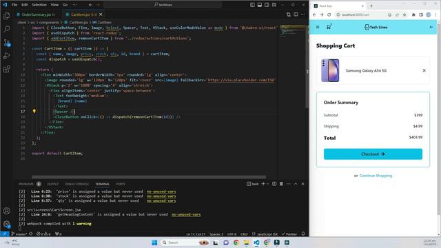 82. CartItem Component смотреть онлайн