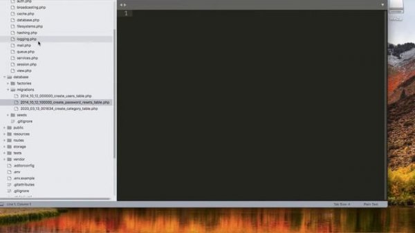 How to apply laravel migrate command in xampp on mac os