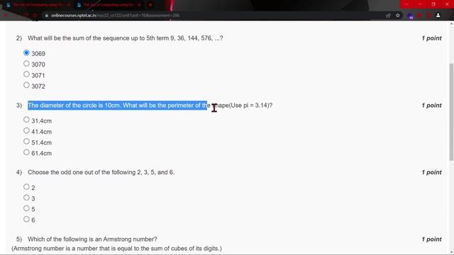 NPTEL The Joy of Computing using Python Week 0 Quiz Assignment Solutions | July 2022 | IIT Ropar смотреть онлайн