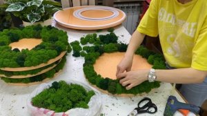 Изготавливаем панно из стабилизированного мха