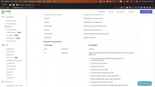 Weather API Tutorial