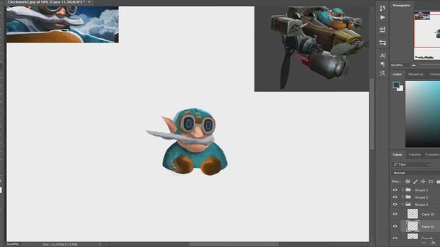 Gyrocopter - Ilustración en Photoshop (Dota 2) смотреть онлайн