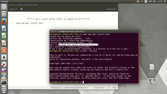 How to install Perl +editor SciTE on Ubuntu смотреть онлайн