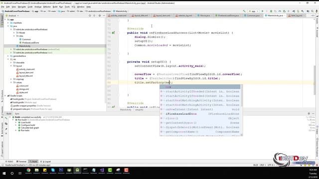 Android Studio Tutorial - Cover Flow with Firebase смотреть онлайн