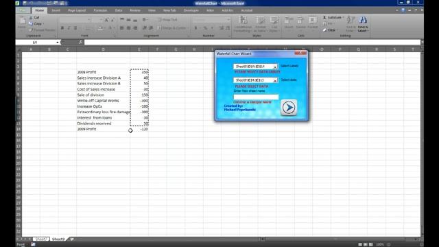 Waterfall Chart Wizard for Excel смотреть онлайн