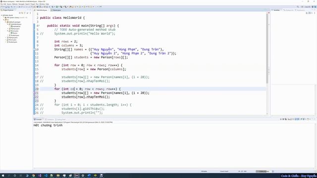 270 - Java - 2D array - Mảng 2 chiều смотреть онлайн