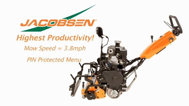 Jacobsen Eclipse2 walking greens mower preview смотреть онлайн