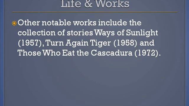 Samuel Selvon Life & Works смотреть онлайн