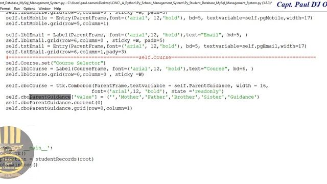 How to Create Student Database Management System Using MYSQL in Python - Part 2 of 6 смотреть онлайн