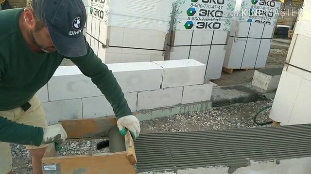 Каретка для клея, кладка газобетона смотреть онлайн