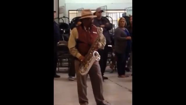 Sales representative, Alfred Mora on the sax! смотреть онлайн