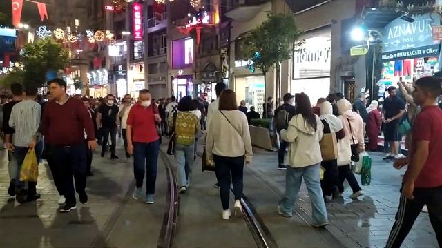Турция, экскурсия.Istiklal street, ISTANBUL,Истикляль бульвар , Стамбул. смотреть онлайн