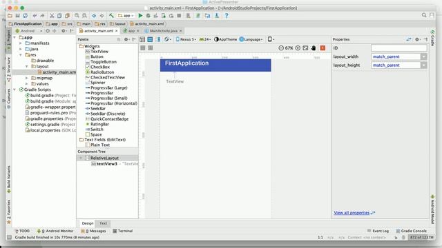 Android App Tutorial 12 : Short Intro to Relative Layout смотреть онлайн