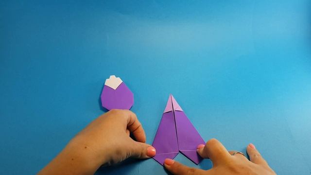 Детская поделка баклажан. Техника оригами смотреть онлайн