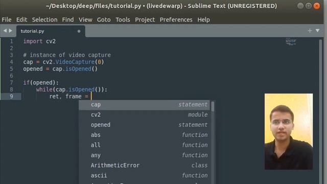 #10 OPENCV - PYTHON | Image, Video Read/Write | Webcam | Properties, codecs | Live example with COD смотреть онлайн