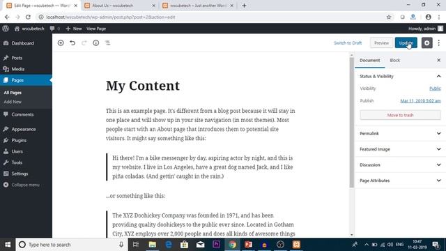 Wordpress Tutorial | How to Create first post in Wordpress ? In Hindi смотреть онлайн