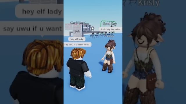 Cant Say the Word (Roblox) #shorts смотреть онлайн