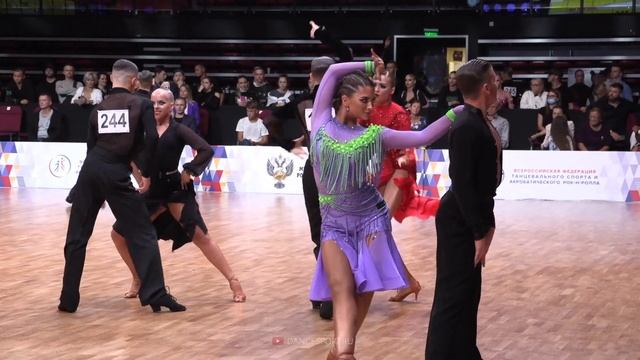 Cha Cha Cha | Boriskin Danila - Kulakova Polina | 1/8 Russian Championship Youth Latin 2020 смотреть онлайн