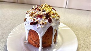 КУЛИЧ ТВОРОЖНЫЙ С  ВЯЛЕНОЙ КЛЮКВОЙ И ЦЕДРОЙ АПЕЛЬСИНА