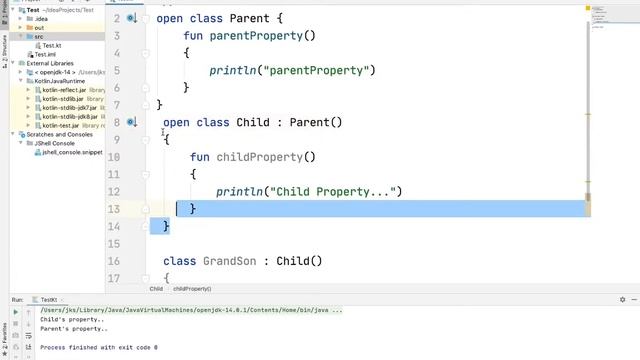 Advance kotlin multilevel inheritance in hindi - part -14 смотреть онлайн