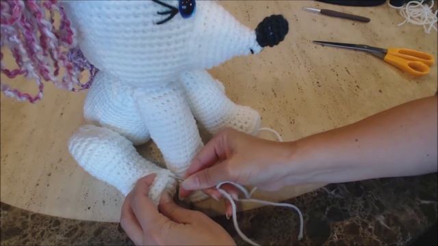 Crochet French Poodle Amigurumi Dog Part 2 of 2 DIY Tutorial смотреть онлайн
