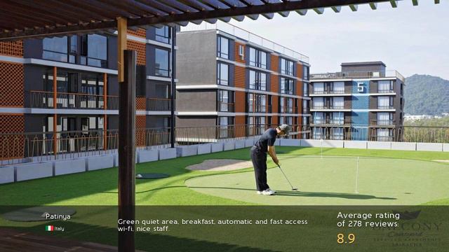 Balcony Courtyard Sriracha Hotel - Serviced Apartments 5⭐ Review 2019 смотреть онлайн