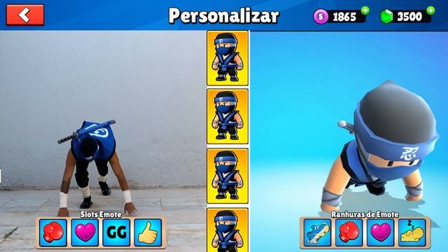 STUMBLE GUYS NA VIDA REAL - EMOTES DO JOGO X VIDA REAL смотреть онлайн