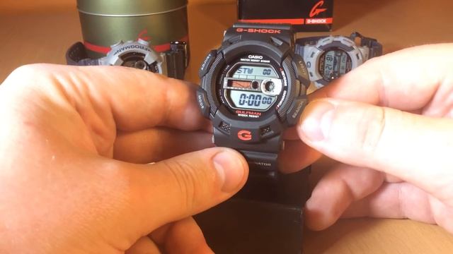 Обзор и настройка часов Casio G-Shock G-9100-1E [3088] смотреть онлайн