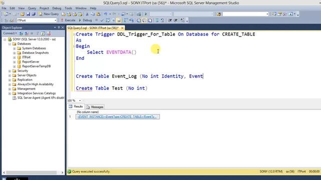 DDL Triggers in SQL Server смотреть онлайн