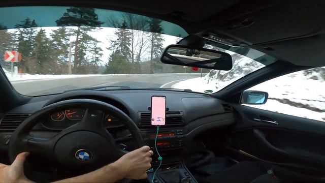 Morador VEIO RECLAMAR ? DRIFT na NEVE de BMW e46 de PISTA - POV e46