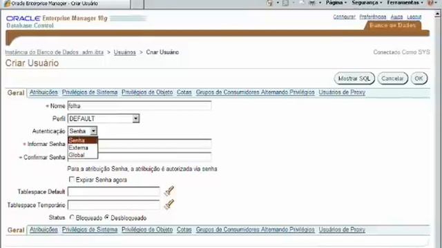 Administração de usuários em Bancos de Dados Oracle 10G смотреть онлайн