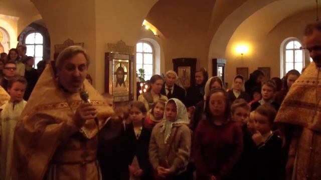 HDV 0010 Проповедь о. Владимира Коваль-Зайцева на детской литургии смотреть онлайн