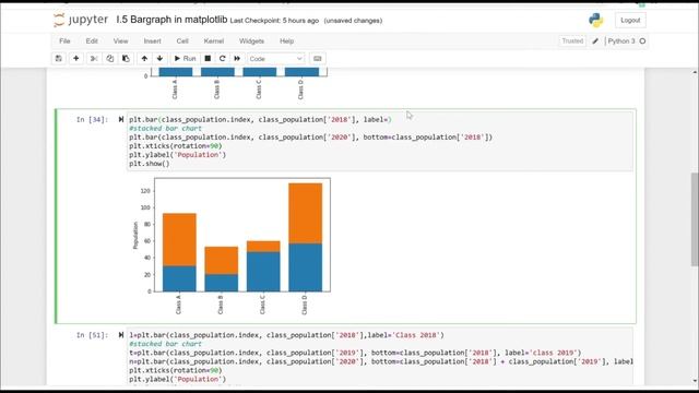 Python (matplotlib):- Bargraphs смотреть онлайн